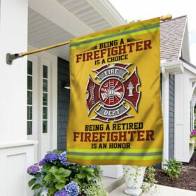 Retired Fireman Grommet Flag MLN332GF