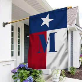 Texas Flag with Initial TQN285F