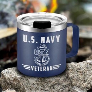 US Navy Insulated Coffee Mug United States Navy Veteran QTR197CM