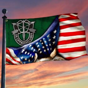 Green Berets American Grommet Flag THH3126GFv1