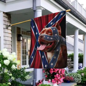 Pitbull Dog Flag Confederate Flag Confederate States of America LNT324F