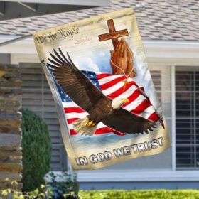 We The People Eagle Christian Cross Flag MLN286F