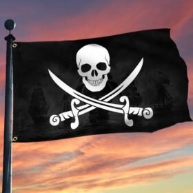 Pirate Flag Pirate Grommet Flag QTR244GF