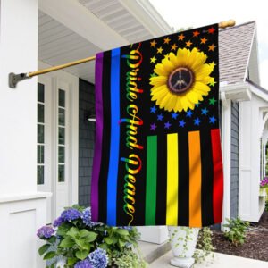 LGBT Sunflower Flag Pride And Peace BNN209F