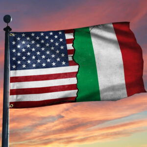 Italy Flag Italian American Grommet Flag QTR238GFv1