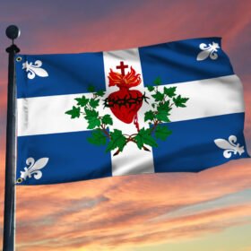 Quebec Sacred Heart Grommet Flag TQN262GF