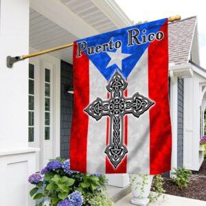 Pureto Rico Flag God Bless Puerto Rico BNN295F