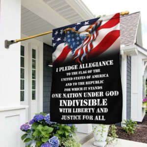 Patriotic Eagle Flag I Pledge Allegiance To The Flag Of The United States of America Flag MLN222F