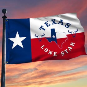 Texas Flag Texas Lone Star Grommet Flag QTR252GF
