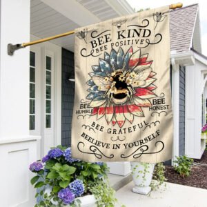 Bee Kind Sunflower American Flag TPT185F