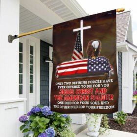 Memorial Day Flag Jesus Christ and The American Soldier TQN229F
