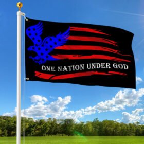 One Nation Under God Eagle Grommet Flag TQN243GF