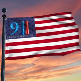 911 Grommet Flag We Will Never Forget BNN269GF