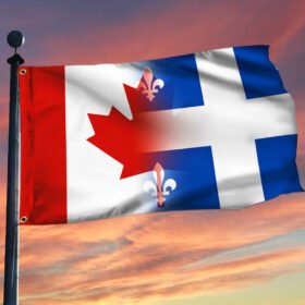 Canada Quebec Flag Canadian Grommet Flag QTR229GF