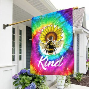 Bee Kind Hippie Flag Tie Dye Hippie TQN282F