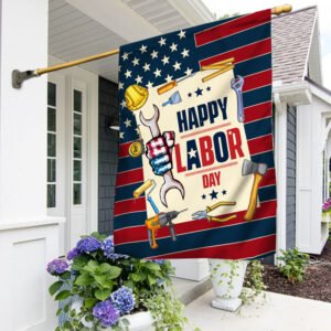 Happy Labor Day Flag MLN311F