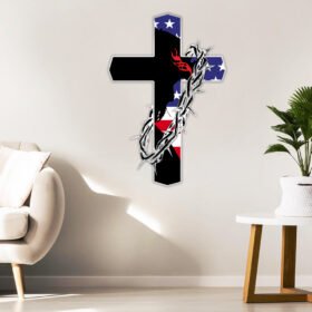 Christian Cross Metal Sign It's Not A Religion It's A Relationship BNN298MS