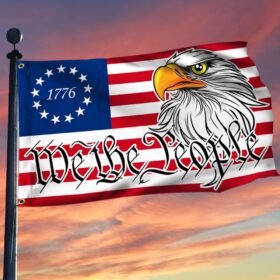 We The People 1776 Betsy Ross Eagle Grommet Flag TQN242GF