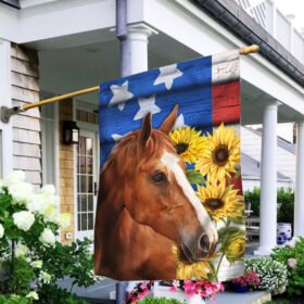 Horse Sunflower Flag MLN355F