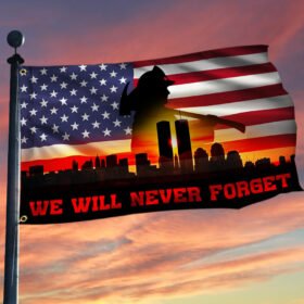 911 Patriot Day Flag September 11 Attacks Never Forget 9/11 Grommet Flag TPT234GF
