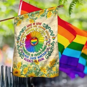 Love Is Love, Women's Rights are Human Rights, No Human is Illegal, Kindness Is Everything Flag BNN420F