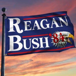 Reagan Bush'84 Grommet Flag Ronald Reagan 1984 Presidential Campaign LNT416GF