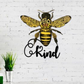 Bee Kind Hanging Metal Sign Be Kind TQN378MS