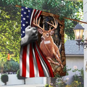 Deer Hunting Flag Love Forest LNT473F