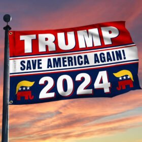 Trump Grommet Flag Save America Again 2024 LNT439GF