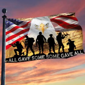 U.S. Veteran Grommet Flag All Gave Some Some Gave All. Thank You Veteran LNT467GF