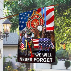 911 Flag We Will Never Forget Firefighter BNN400F