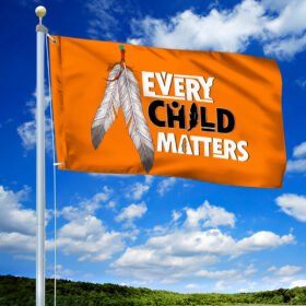Every Child Matters Flag Orange Day First Nation Grommet Flag QTR278GF