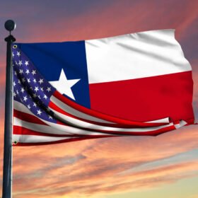 Texas Flag Texas American Grommet Flag QTR293GFv1