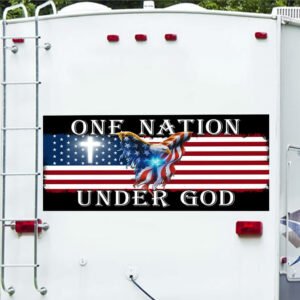 One Nation Under God. God Bless America Rv Decals Vehicle Wrap THB3602VWv2