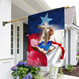 Christian Cross Texas Flag TPT240F