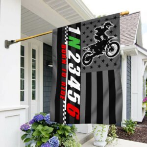 Motorcycle Racing Flag Born To Ride LNT470F