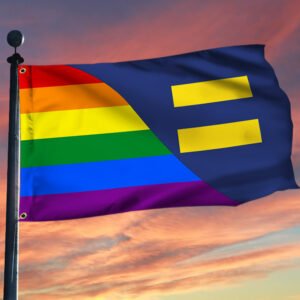Equality LGBT Flag Rainbow Pride Grommet Flag QTR272GF