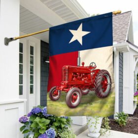 Texas Farmer Tractor Farm Life Flag TQN333F