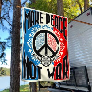 Hippie Flag Make Peace Not War LNT455F