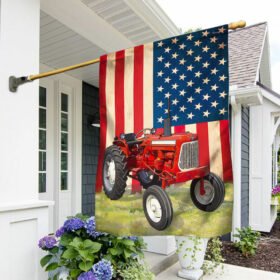 Allis Chalmers Tractor Proud Farmer Farm Life Flag TQN199Fv5