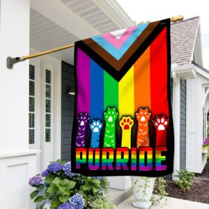 Purride Cat LGBT Gay Les Pride Flag BNN338F