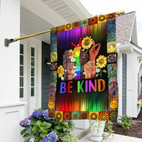 Be Kind Hippie Flag TQN343F