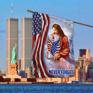 God Bless America 911 Flag Never Forget BNN391F