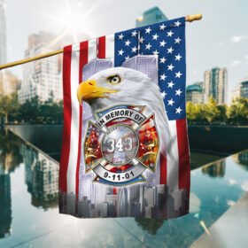 911 Flag 343 Never Forget Patriot Day BNN408F