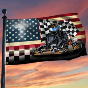 Kart Racing American Grommet Flag BNN389GF