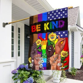 Be Kind. Equality, Hippie, LGBT American Flag TPT266F