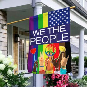 We The People. Equality, Hippie, LGBT American Flag TPT265F