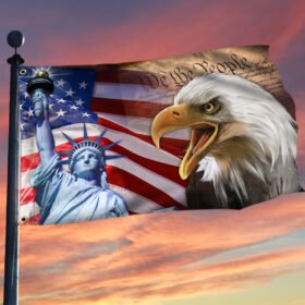 America Patriotic Grommet Flag We The People LNT399GF