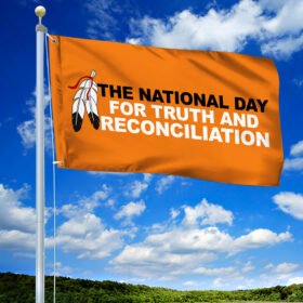 Orange Shirt Day. The National Day for Truth and Reconciliation. Indigenous Flag TPT257GF