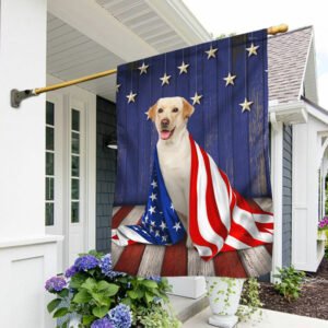 Yellow Labrador Retriever Dog Flag Hola LNT290Fv3